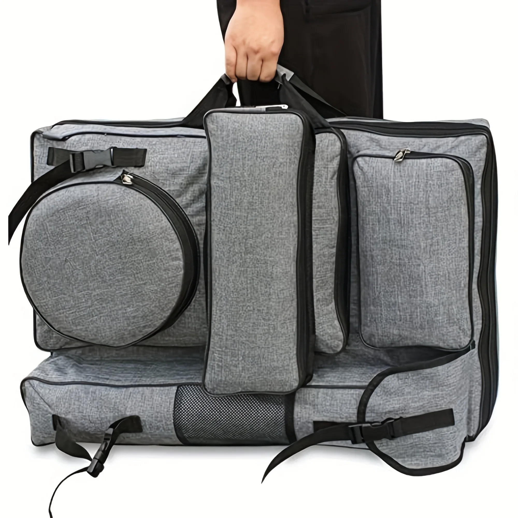 1PC 4K Durable Artist Canvas Backpack Waterproof & Large Capacity with 7 Pockets Ideal for Students, Art Exams & Back-to-School