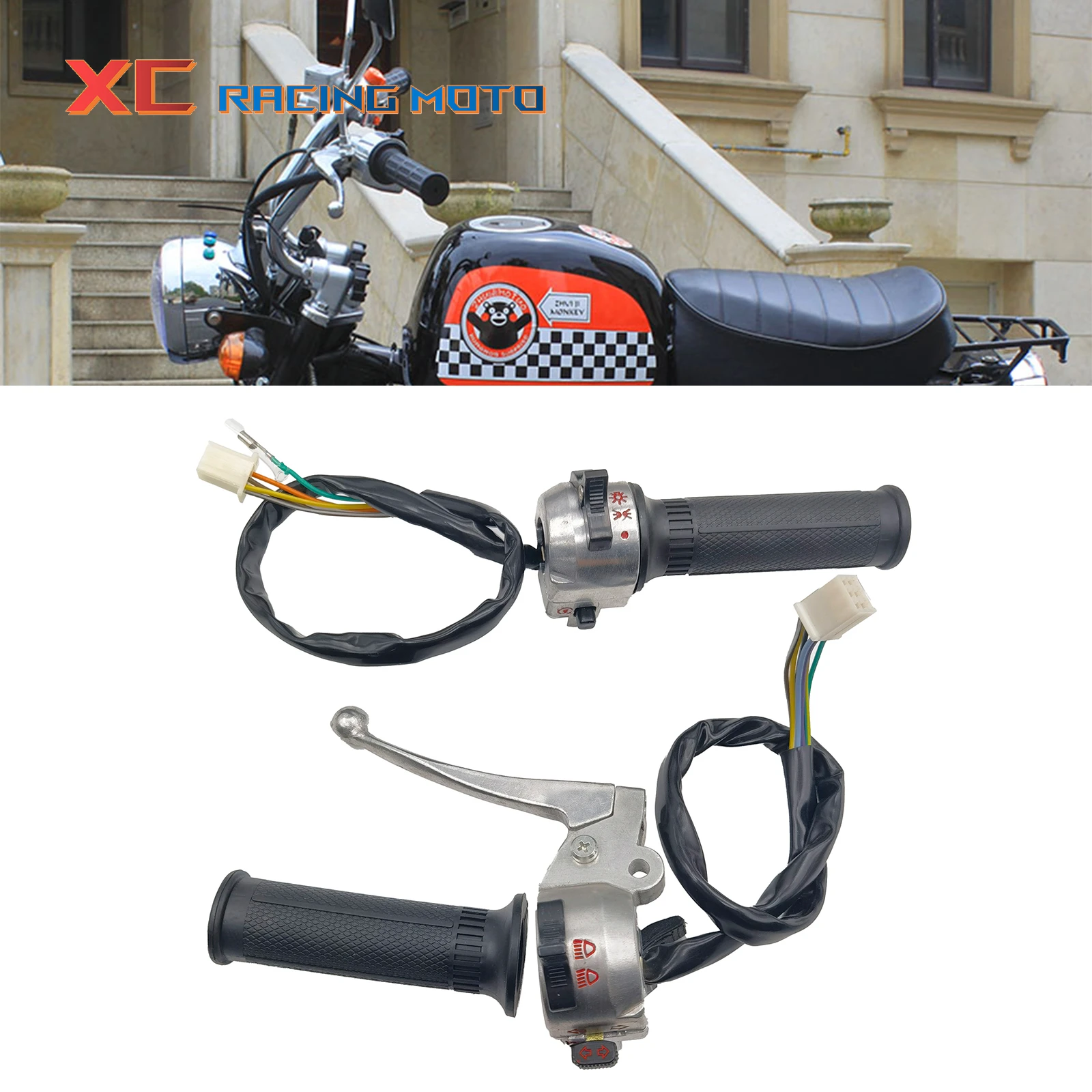 

Motorcycle Parts Throttle Assembly Clutch Handle Right and Left Handlebar Switch for Honda Z50 Z50A Z50J Z50R Mini Trail Monkey