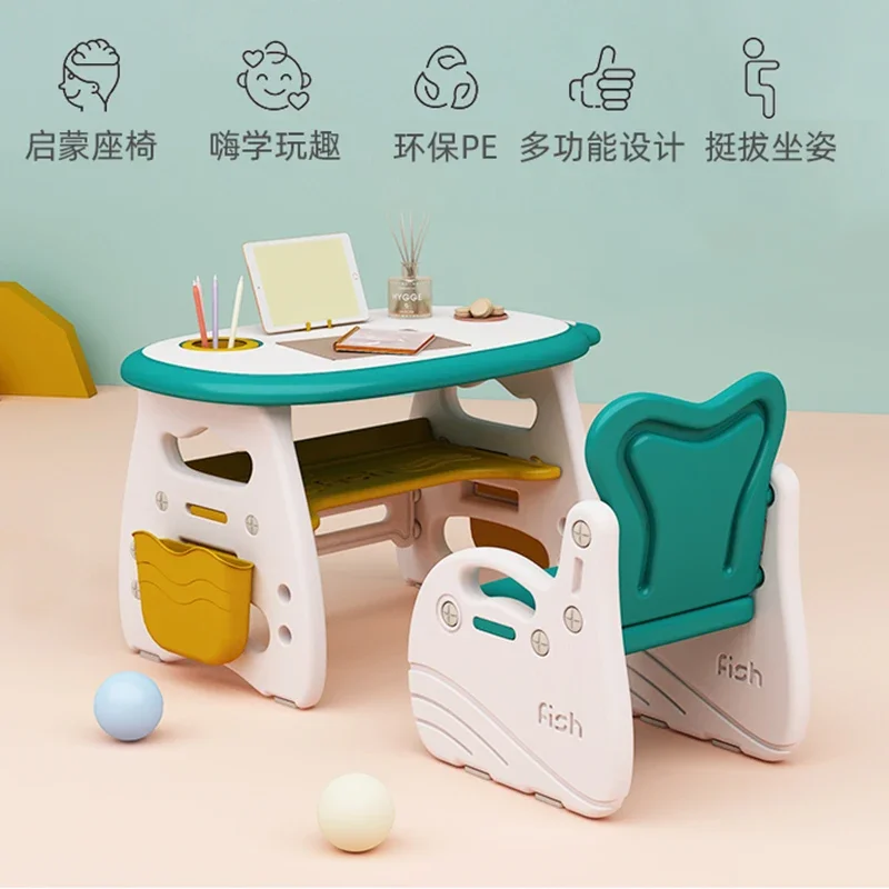 Children Study Desk Children's Child Room Furniture Table Chair Set School Tables Kids Supplies Childrens Classroom Small