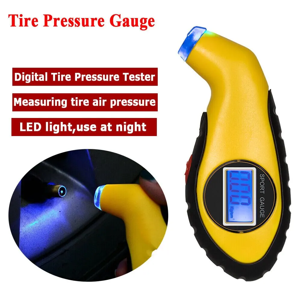Tire Pressure Gauge Car Bike Truck Auto Air PSI Meter Tester Digital LCD