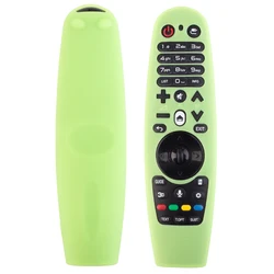 Silicone Protective Case for Magic Remote Control - Smart OLED TV Console Accessory (Luminous green)