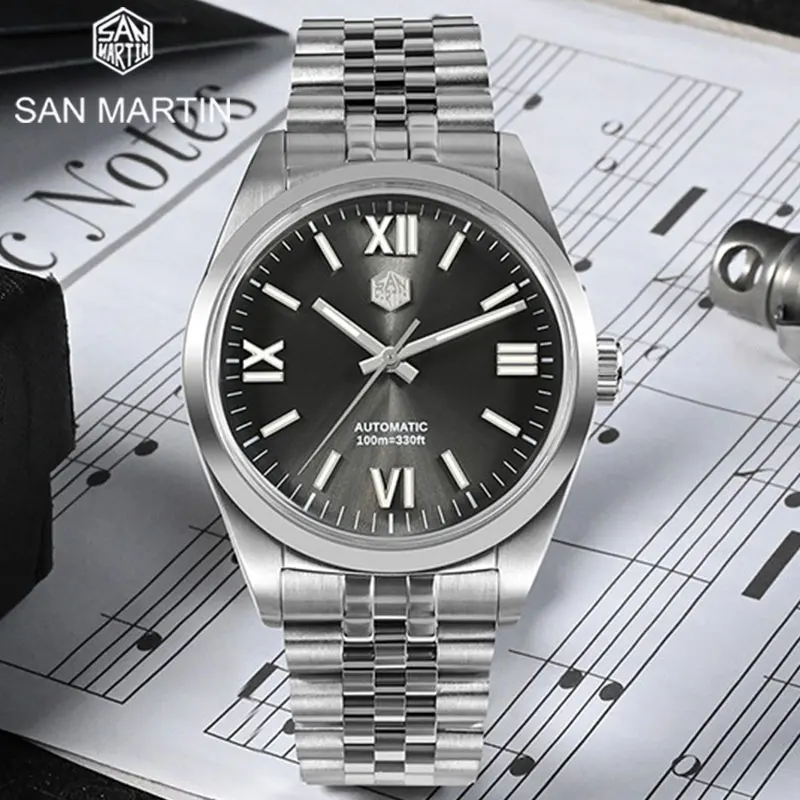 

San Martin Fashion Business Men Wristwatch YN55 Automatic Mechanical Diver Watch Sapphire Crystal 10Bra Waterproof Sports Reloj