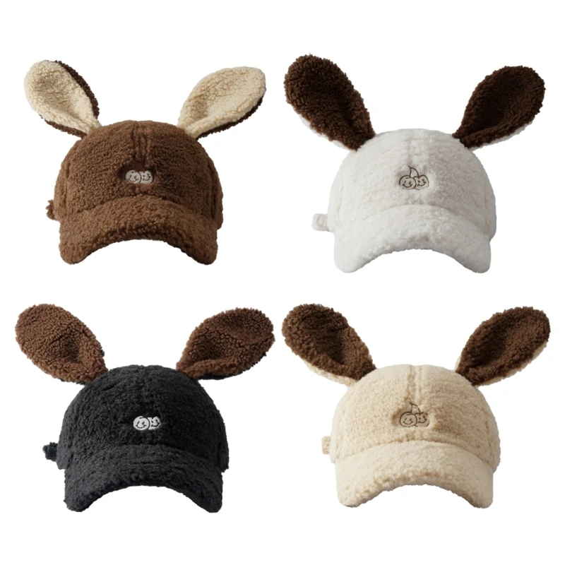 

Puppy Hat Baseball Hat with Embroidery for Outdoors Furry Hat Cartoon Puppy