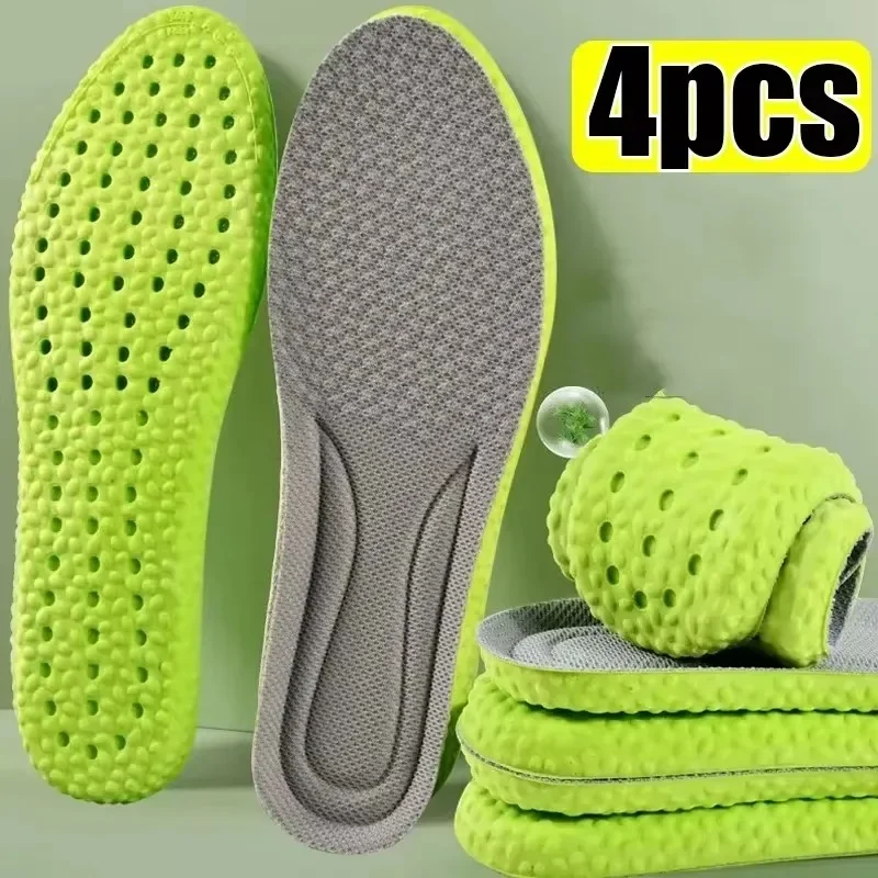Sport Shoes Insole Comfortable Plantar Fasciitis Insoles for Feet Super Soft Latex Insole Arch Support Orthopedic Inserts