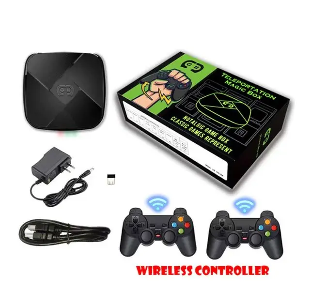 

GAME Box i3 3D Video Game Console Hisilicon Gaming System 35+Simulators 4K HD Output Retro Arcade Console 2Wireless Gamepads