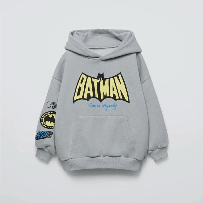 Description Picture 3 of itemRound Neck Hooded Sweatshirt Children's Clothing Fashionable Baby Clothing Autumn Warm Sportswear Children's Top