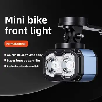 Luce Anteriore per Bicicletta ESLNF con Display Digitale in Lega di Alluminio, Ricaricabile USB-C, Batteria a Lunga Durata 1200mAh, Doppio Supporto per Ciclismo e Mountain Bike