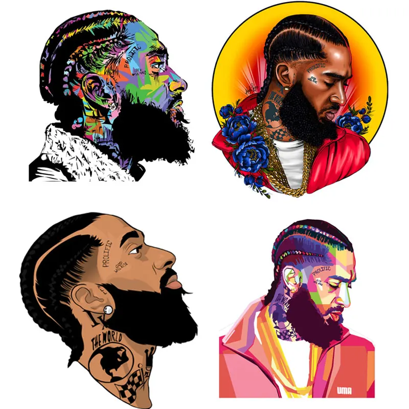 

Bearded Man Car Stickers Street Culture Graffiti Street Black Singers Cool Man Vinyl Motorcycle Fridge Helmet Laptop Mug Decals