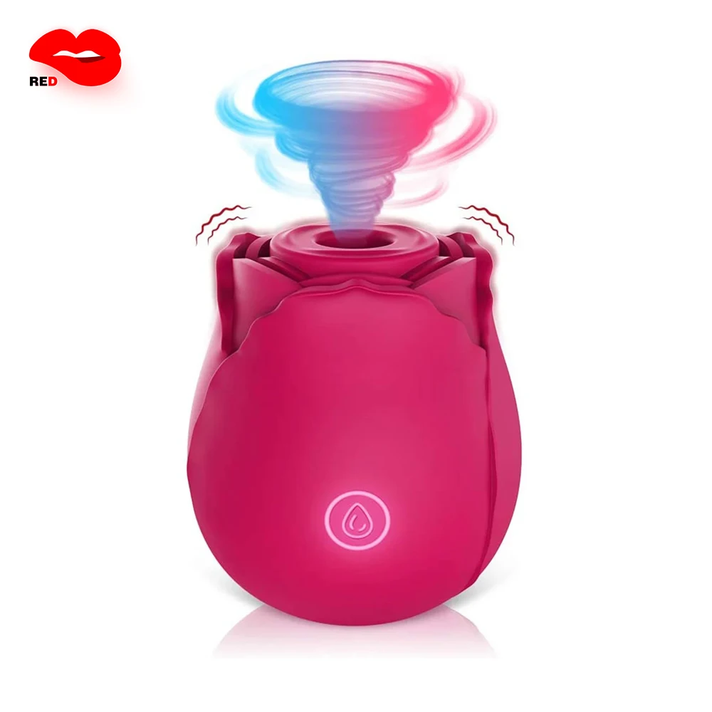 Rose shape vagina sucking vibrator kiss pussy nipple sucker oral licking clitoris stimulation masturbating sex toys for women vagina sucking vibrator clit sucker vibrator female sex toy female masturbator