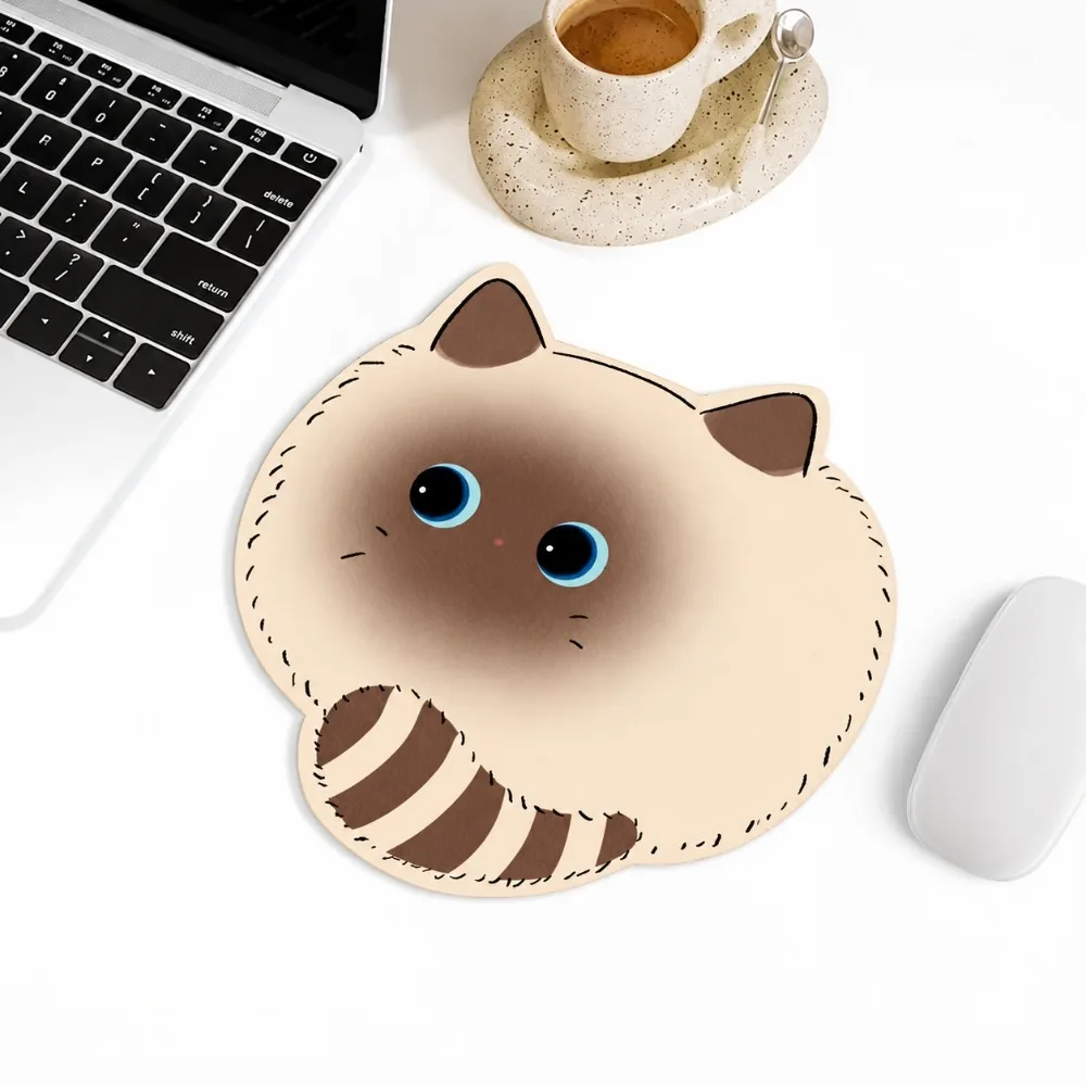 Adorable Cat-Themed Large Soft Mouse Pad - Non-Slip Desk Mat