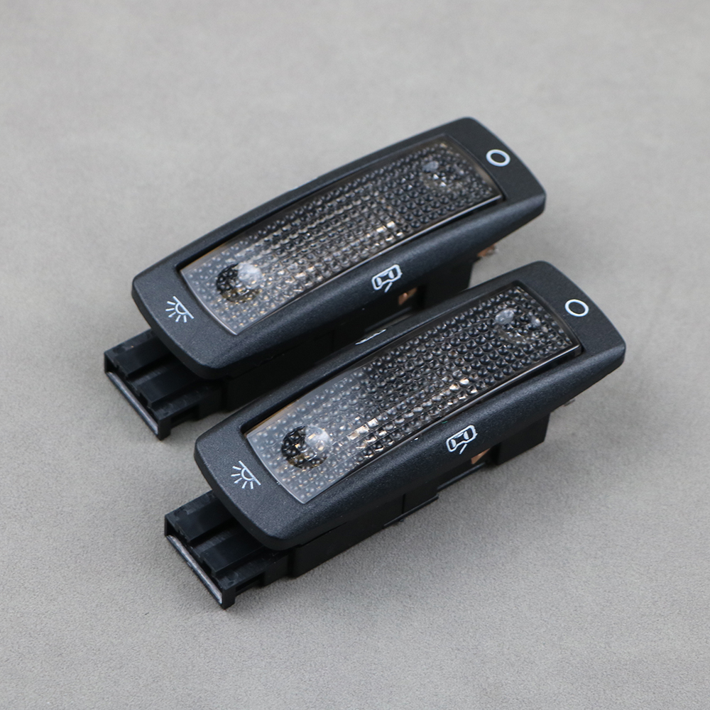 2Pcs Black Rear Reading Map Dome Light Ceiling Lamp 3B0947291 For VW Golf Passat 1998-2005 Beetle Bora Superb 3B0947291B