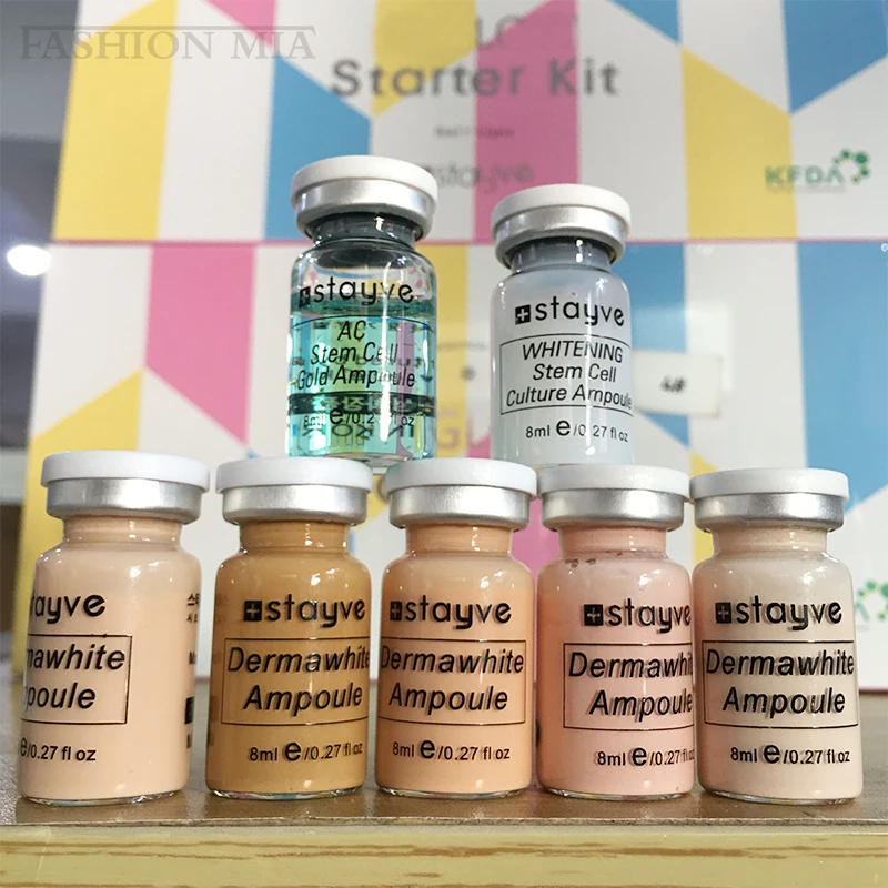 Liquid Foundation CC Cream Air Cushion Cream Makeup Cosmetics Makeup Cream Air Cushion BB Cream Korea Stayve 8ml BB Cream Glow Ampoule Kit Hyaluronic Moisturizing Foundation Cream For Men and Women Beauty Skin Care