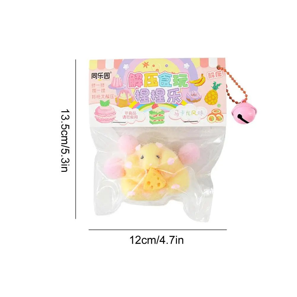 Cute Hamster Squeeze Toy Silicone Pinch Decompression Toy Fidget Sensory Toys For Kids Adults Gift