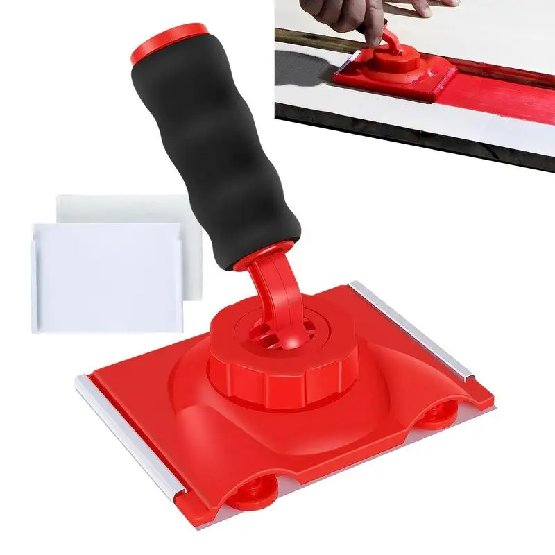 

Paint Edger Ceiling Pad Paint Trimmer Adjustable Angle Latex Paint Edger Brushes for Ceilings Doors Molding Painting Accessory