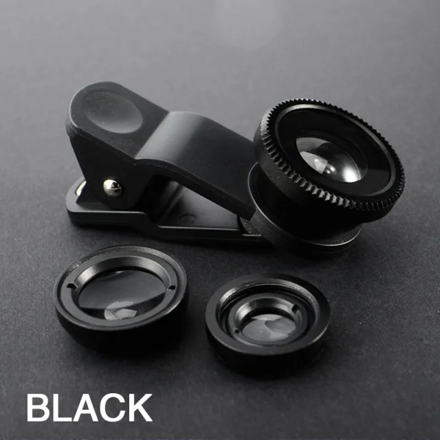 smartphone lens kit 2022 New Fish Eye Lens Wide Angle Macro Fisheye Lenses 3 in 1 Camera Lens Kits With Clip sony lens camera phones Lenses