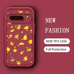 P - Pokemones P - Pikachus Anime Eye Ladder Shockproof Soft TPU Phone Case - Pixel 9 Pro XL (096JA3201JHN)