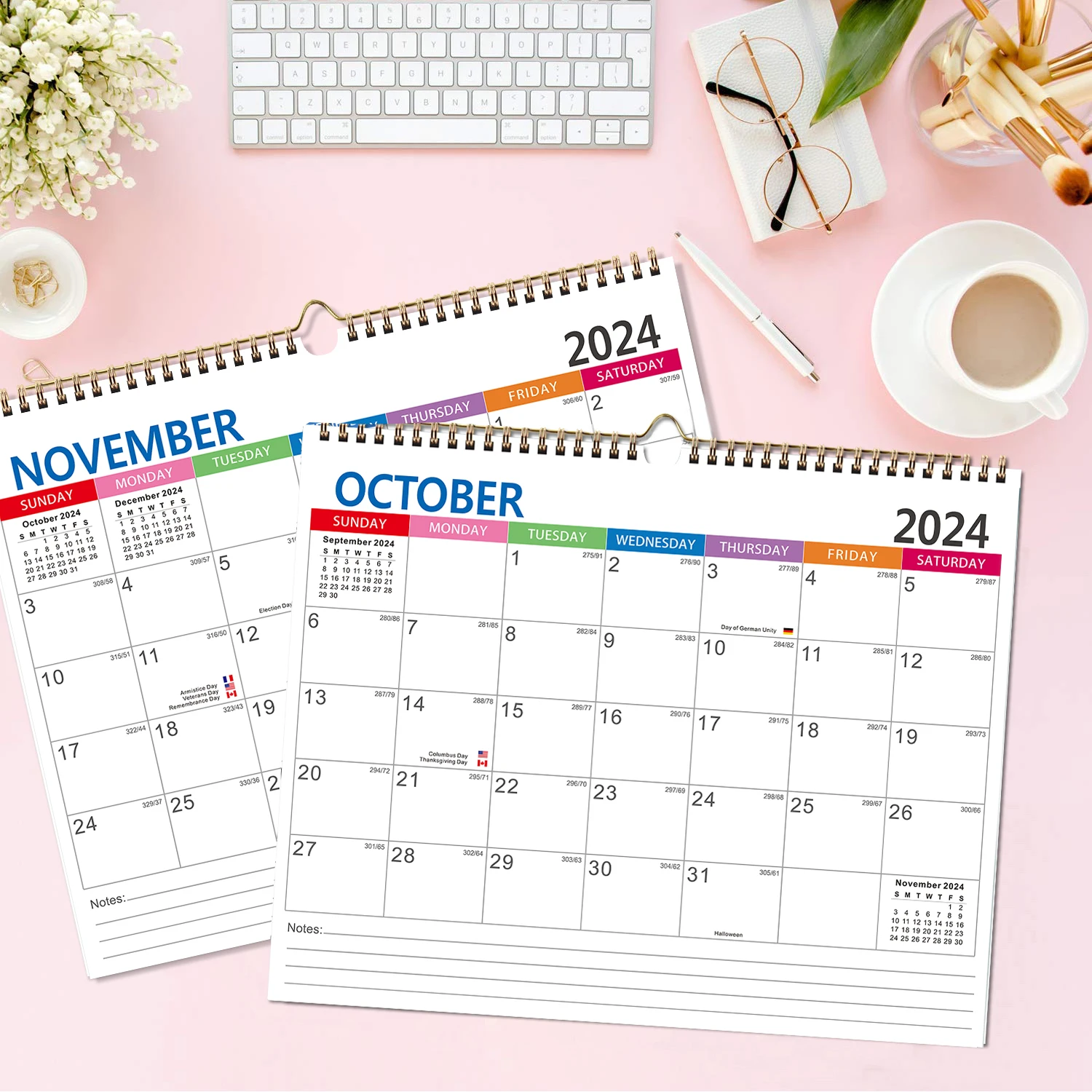 Wall Calendar 1Set 18 Month to View Wall Planner Calendar From July.-Dec. wall calendar,paper wall calendar