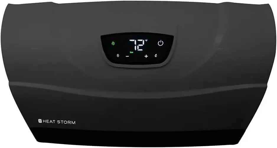 Storm Phoenix HS-1500-PHX, Infrared Space Heater with Attachable Feet, Remote Control, Energy Efficient-750-1500 Watts, Gray Flo