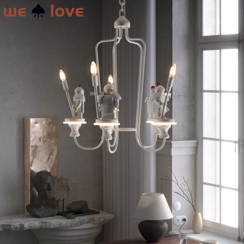 

Children's Room Decor Light Led Hanging NEW Design Lamp Creative Boy Bedroom Pendant Lighting Industrial Retro E14 Chandelier