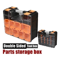 Plastic Tool Box Hard Case Hardware Screw Tool Storage Box Double-size Protable Toolbox Multi-grid Parts Tool box Organizer box 1