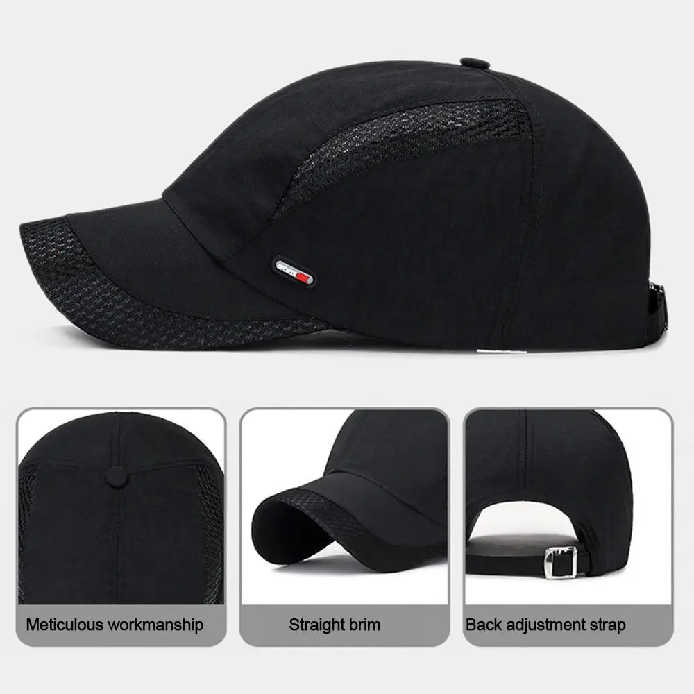 Unisex Breathable Quick Dry Mesh Baseball Cap Running hat Sun Hat Outdoor Space Baseball Cap