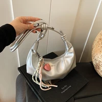 Sac à main élégant en simili cuir pour femmes, sac à bandoulière en PU, sac de soirée Compact avec chaîne, nouvelle collection 2025 4
