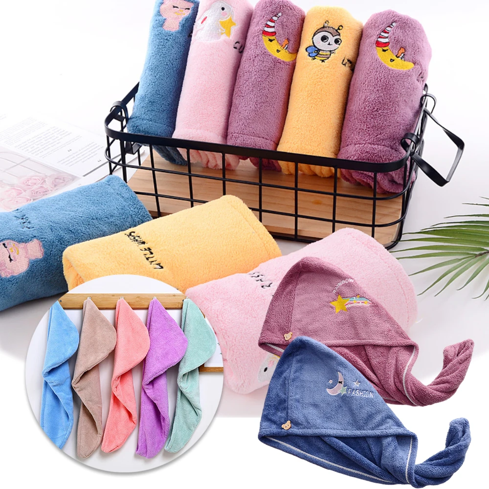 DryingHairTowelDryHairCapMicrofiberHairDryingWrapStrongWater