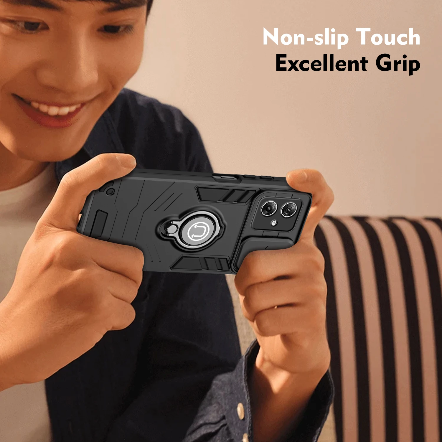 Magnetic Anti-Drop Push Window Phone Case - Enhanced Protection Back Cover