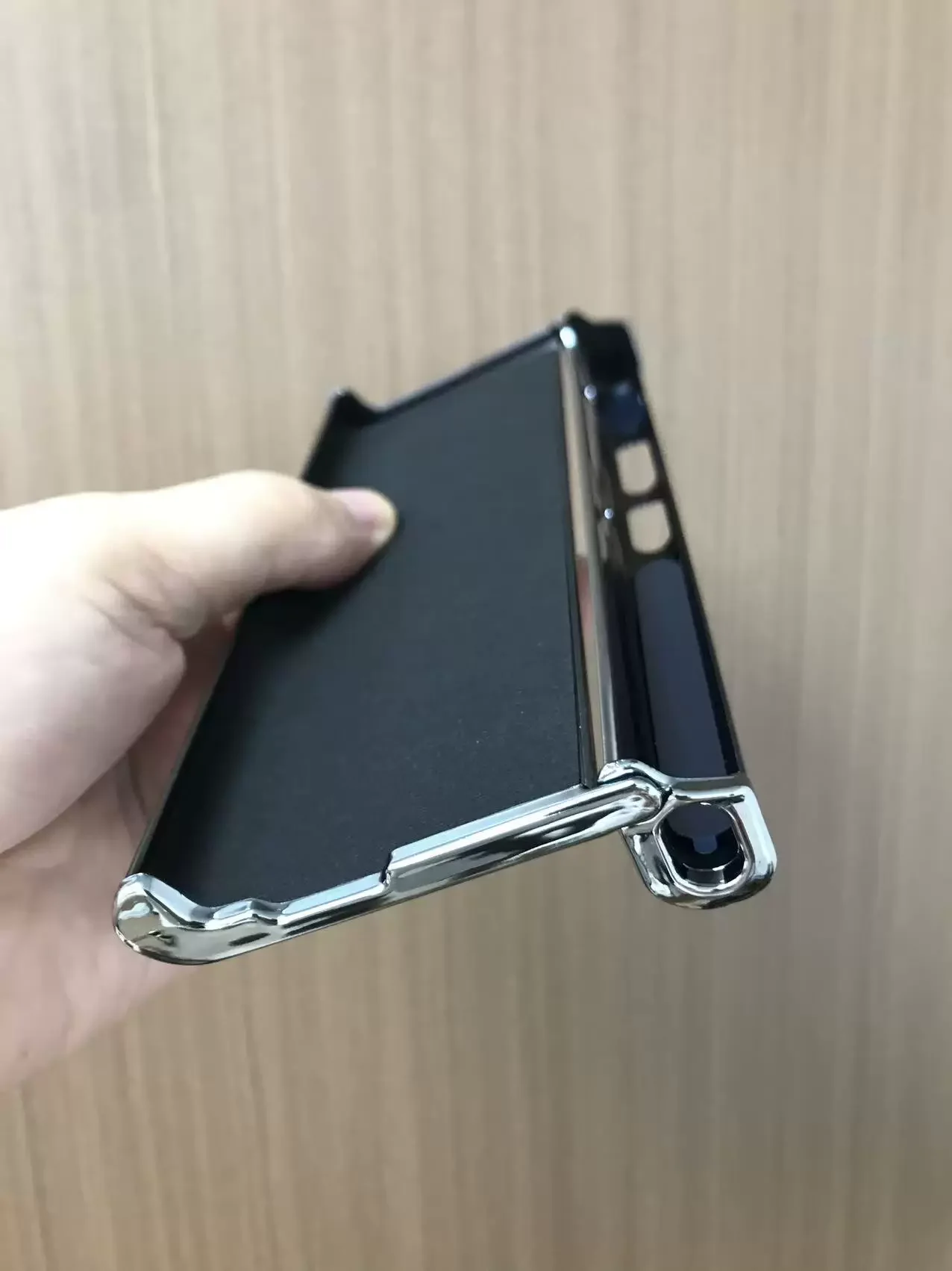 Premium Genuine Leather Back Protection Cover - Durable Plating Hard Case