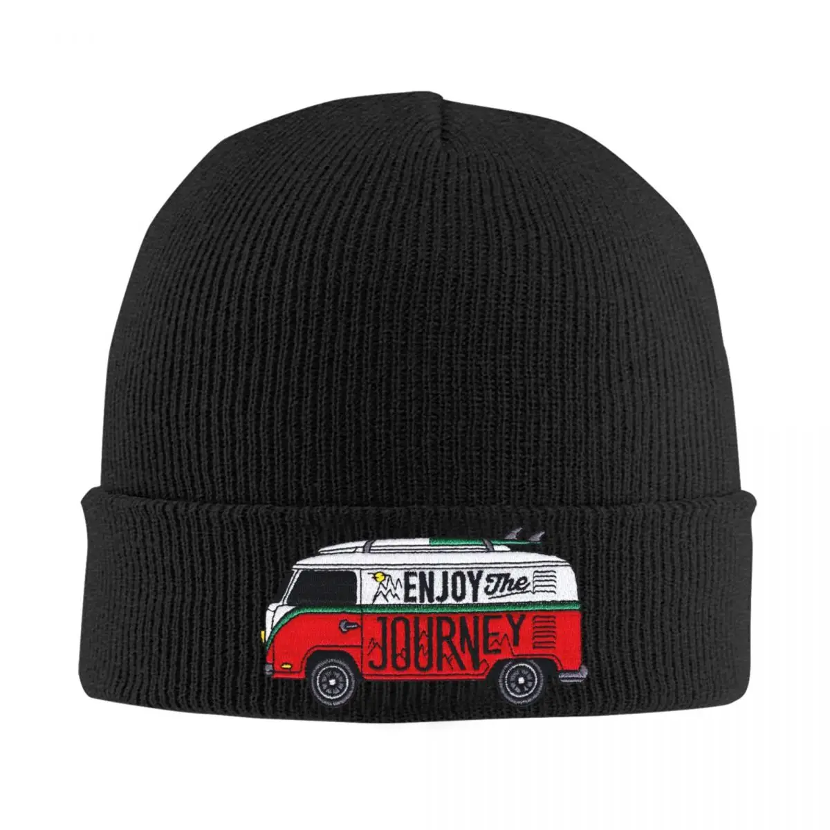 

Enjoy The Journey Skullies Beanies Caps Fashion Winter Warm Knitting Hat Unisex Adult Adventure Camping Travel Car Bonnet Hats