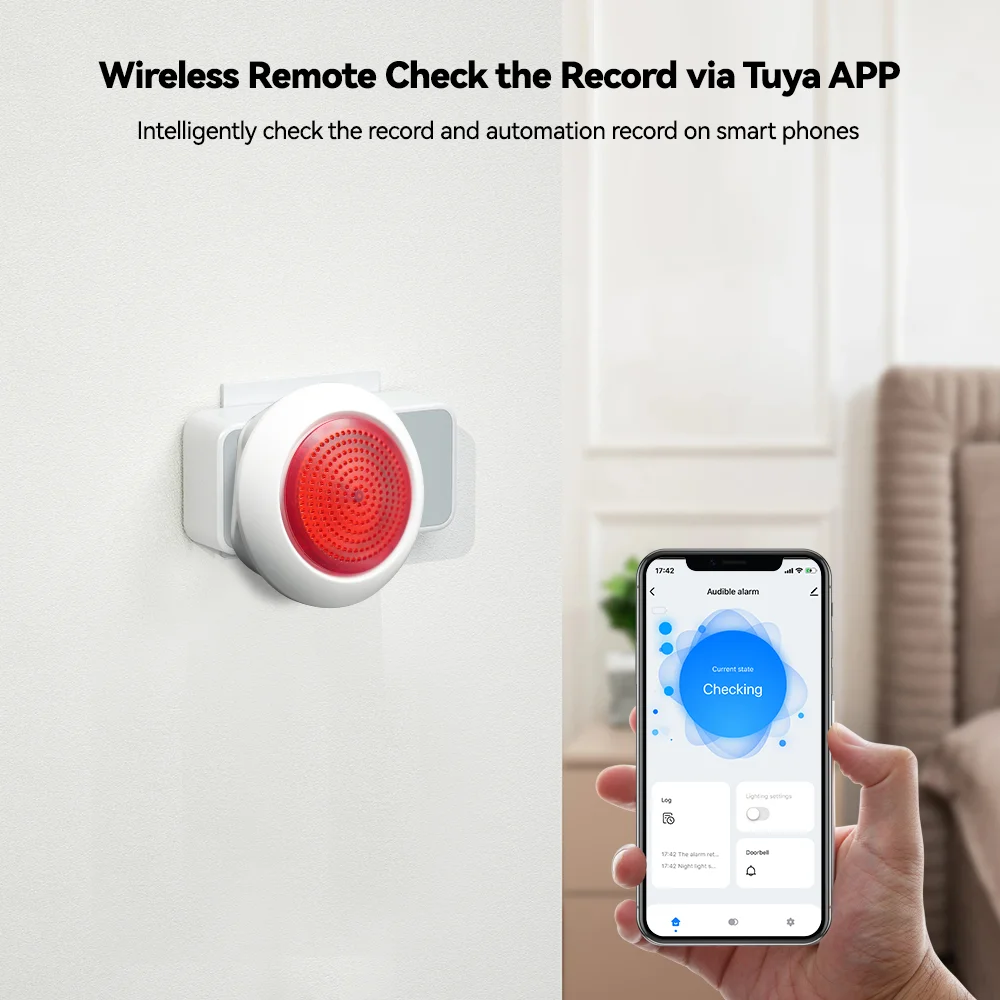 Meian Tuya 100db Sirene Alarm Draadloze Sirena Alarma Koppeling Beveiliging Controle Via Smart Leven App Zigbee 3.0 Gateway