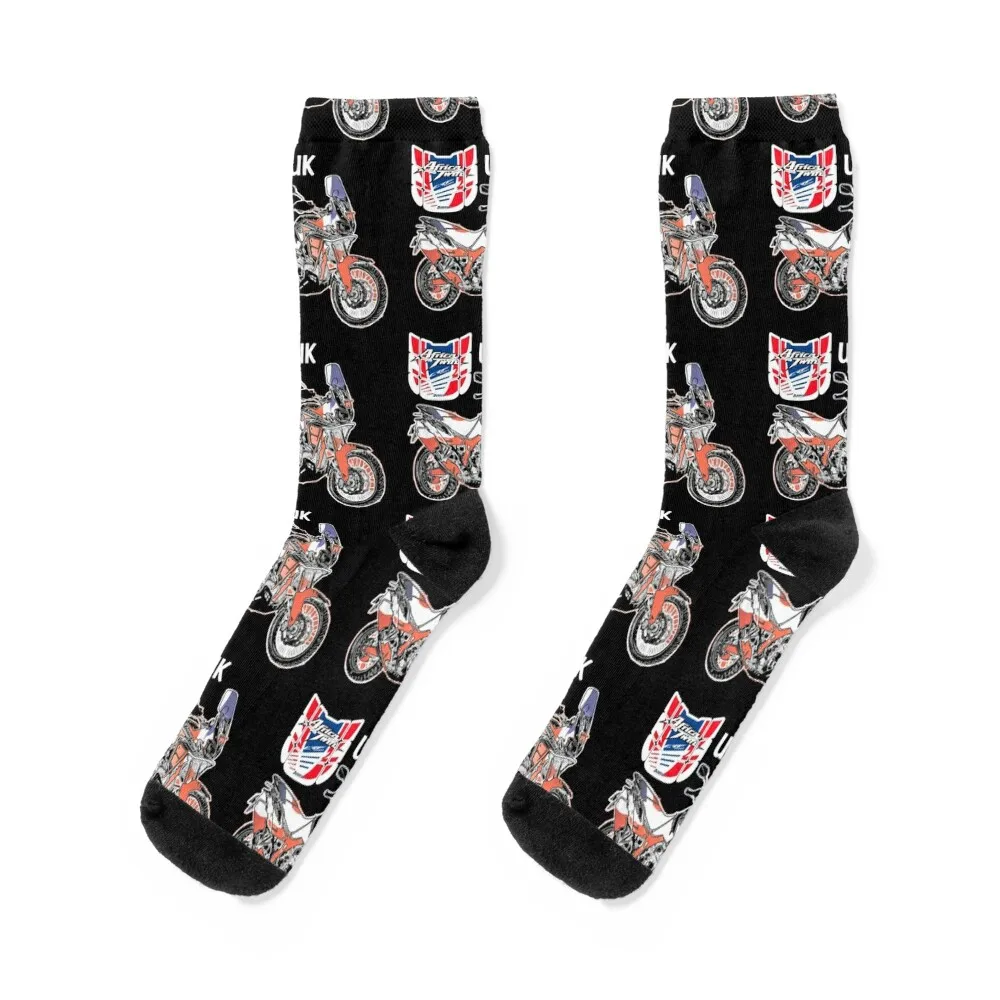 

Africa Twin UK Socks tennis heated hockey floral Socks For Girls Men's