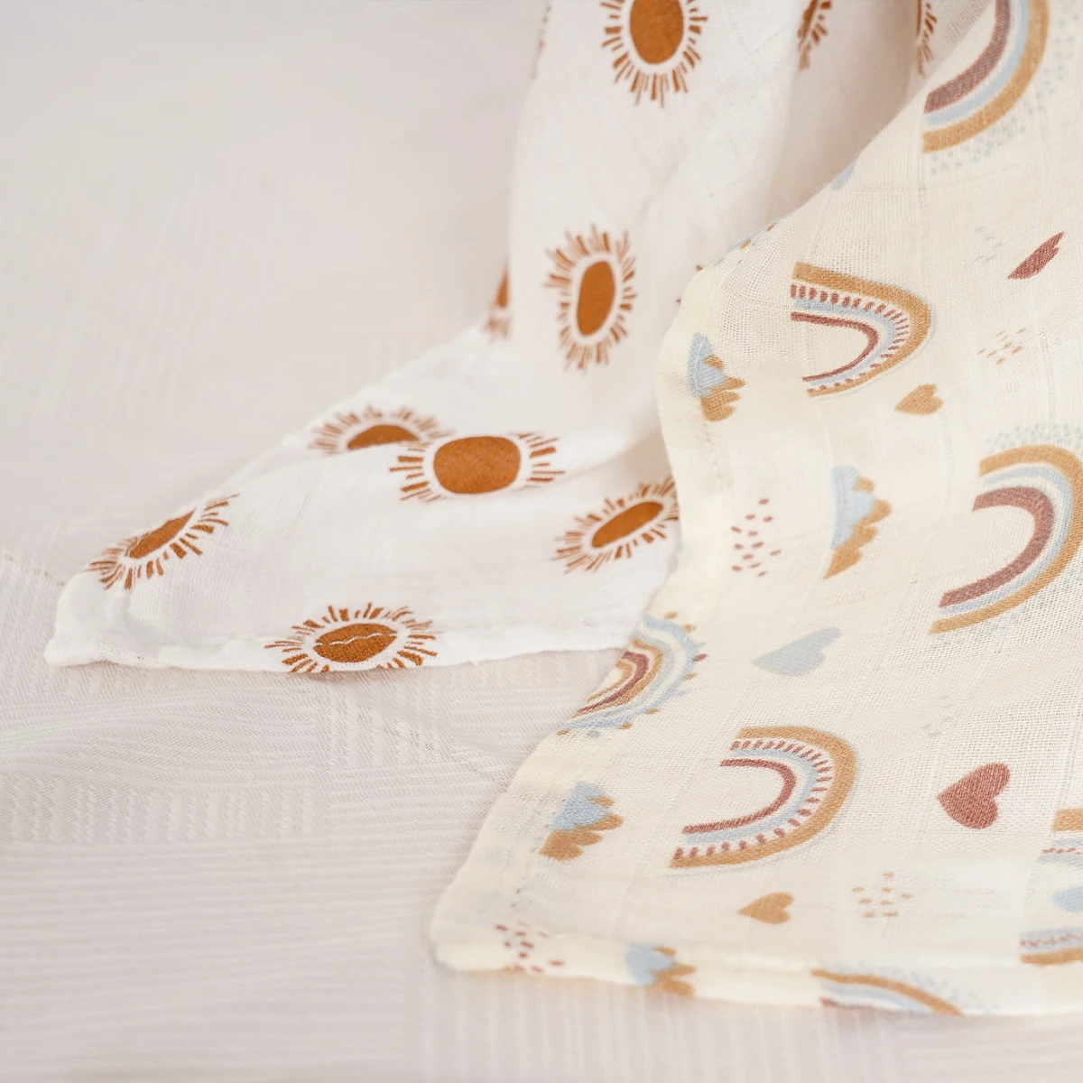 Kangobaby #My Soft Life# 4pcs Set Bamboo Cotton Baby Muslin Bib Newborn Burp Cloth Fashion Scarf Size 60x60cm 3