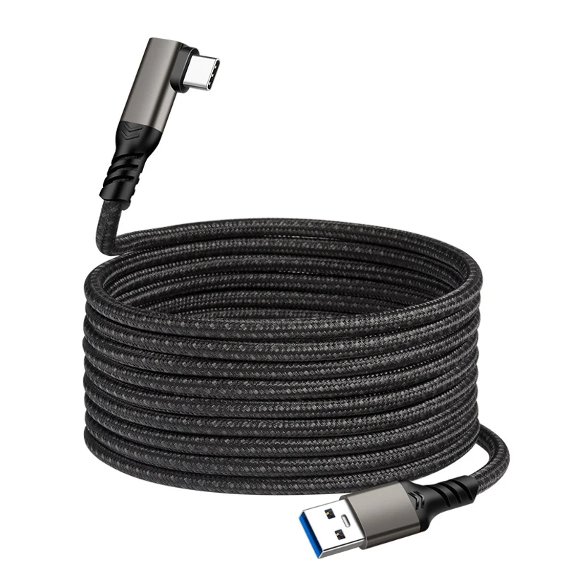 thumbnail image 1 of Cable de carga de línea de datos de 5M para auriculares Oculus Quest 2 Link VR, USB 3,2 tipo C, transferencia de datos, Cable USB a tipo C, 1 of 5