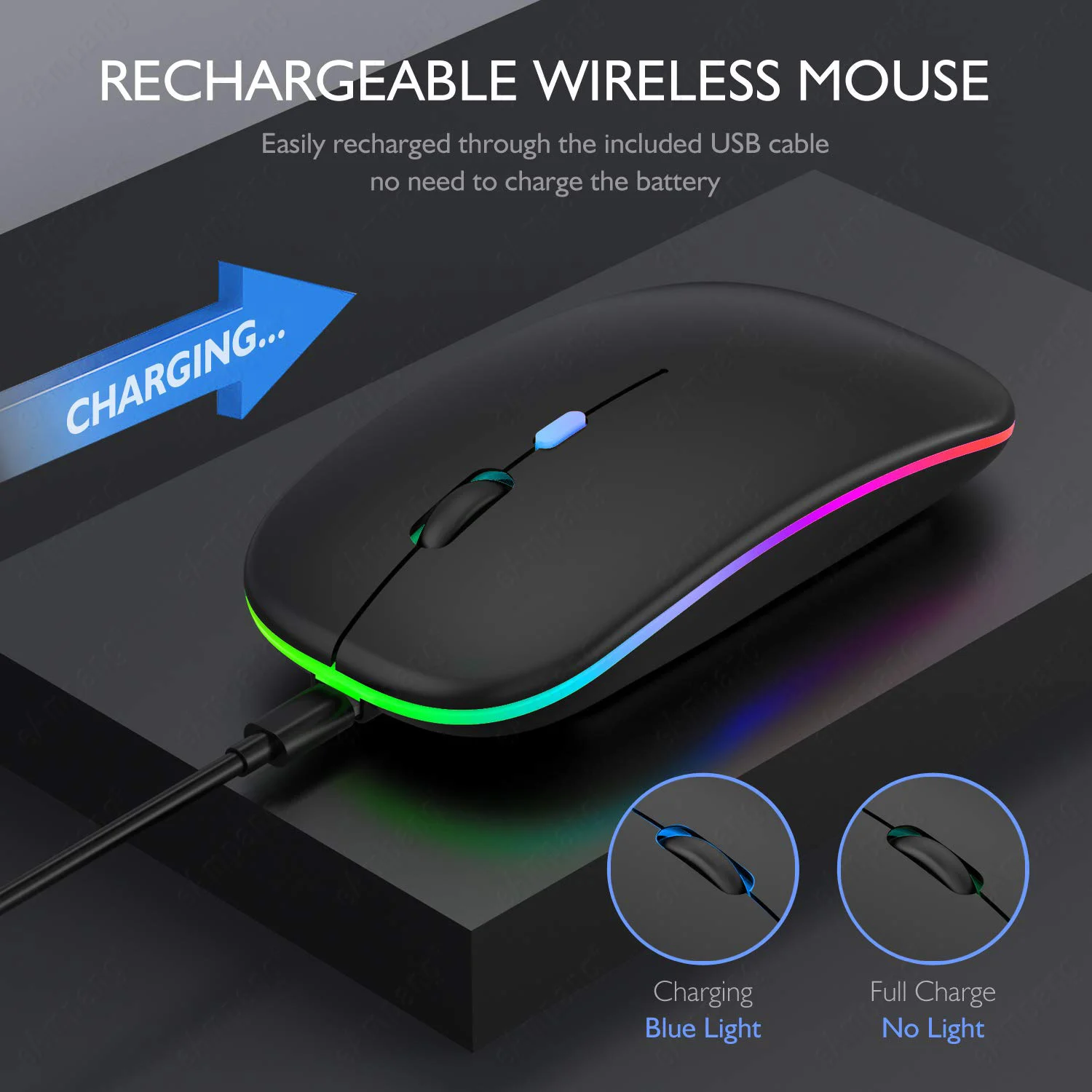 5.2 BT Wireless Mouse For Apple Macbook Air Xiaomi Pro Huawei Matebook Laptop Notebook Computer iPad Tablet MatePad wireless mouse