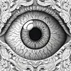 Eyes of Wonder Coloring Book 20 Page Fantastic Eyes Theme Adult Picture Book Kill Time Relaxing Doodle 4