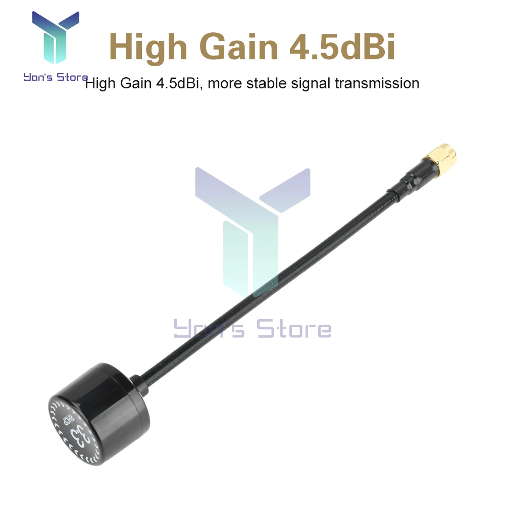 Antenne FPV 4.5dBi 160mm 3.3GHz SMA pour Drone