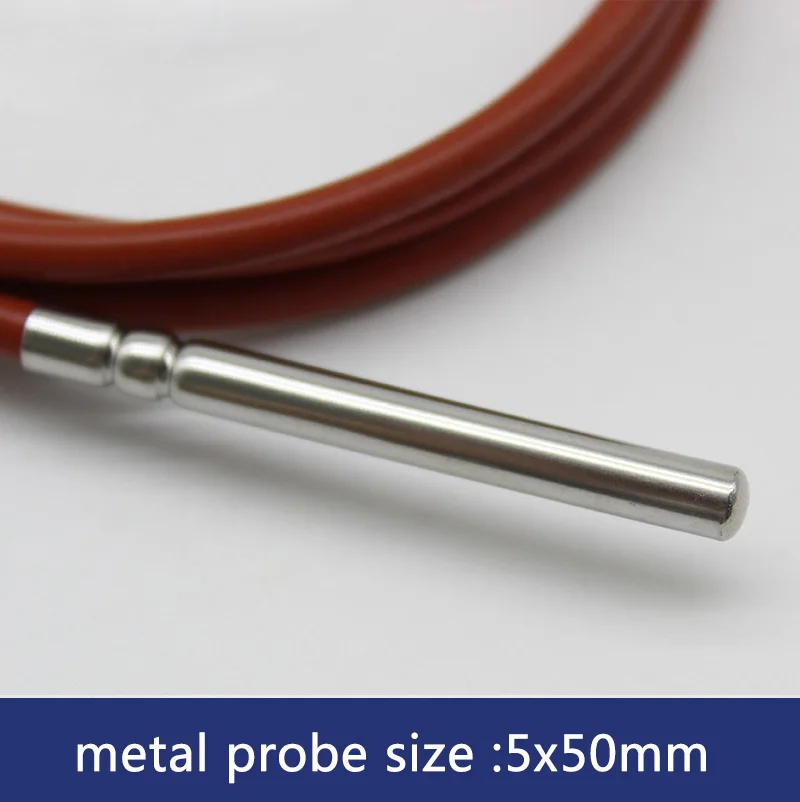 PT100 Temperatursensor Wasserdicht Drei Kabel PT1000 Platin Thermischer Widerstand Drahtschutzkabel Silikon – Detail 8