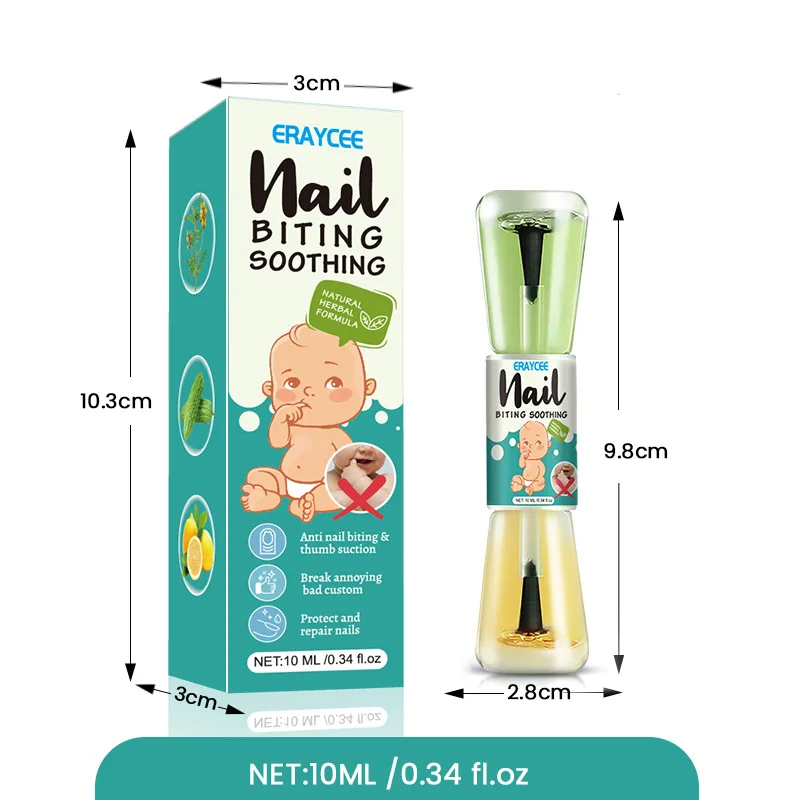 ERAYCEE Anti Nail Biting Polish Protection Children Quit Eating Hand Addiction Chewing Finger Non-Toxic Fingernail Bitter Water