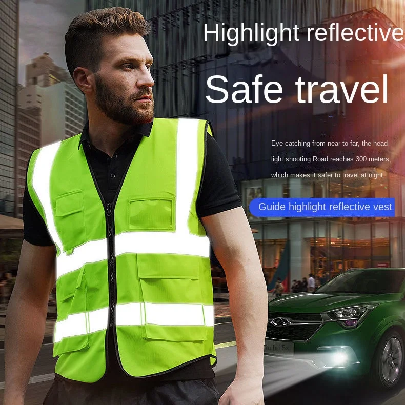 Reflective Vest, Reflective Safety Vest, Labor Insurance, Overalls, Tooling, Large Site Construction, Breathable Mesh
