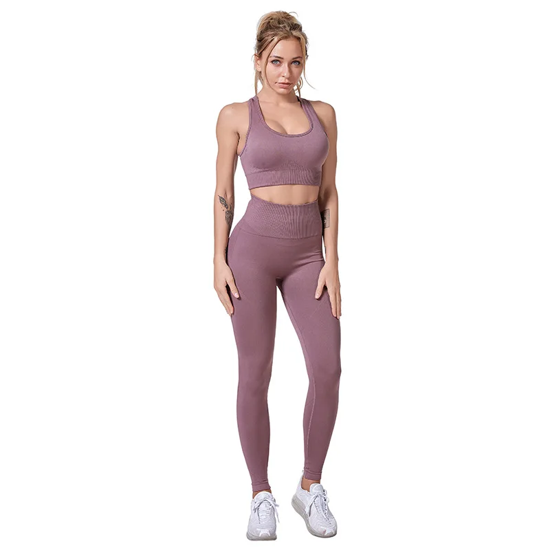 aerie leggings YRZS Sexy New Women's Seamless Sportwear Yoga Set Tight Leggings Sports Bra Elastic Fitness Gym Set Women's Suit 12 Colors aerie crossover leggings