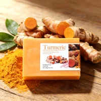 2 Savons Solides au Curcuma 100% Naturels et Biologiques, Faits Main, Éclaircissants et Anti-Acné pour le Visage et le Corps 4