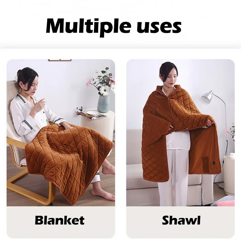  Portable Heated Blanket,Foldable Leg Usb Heating