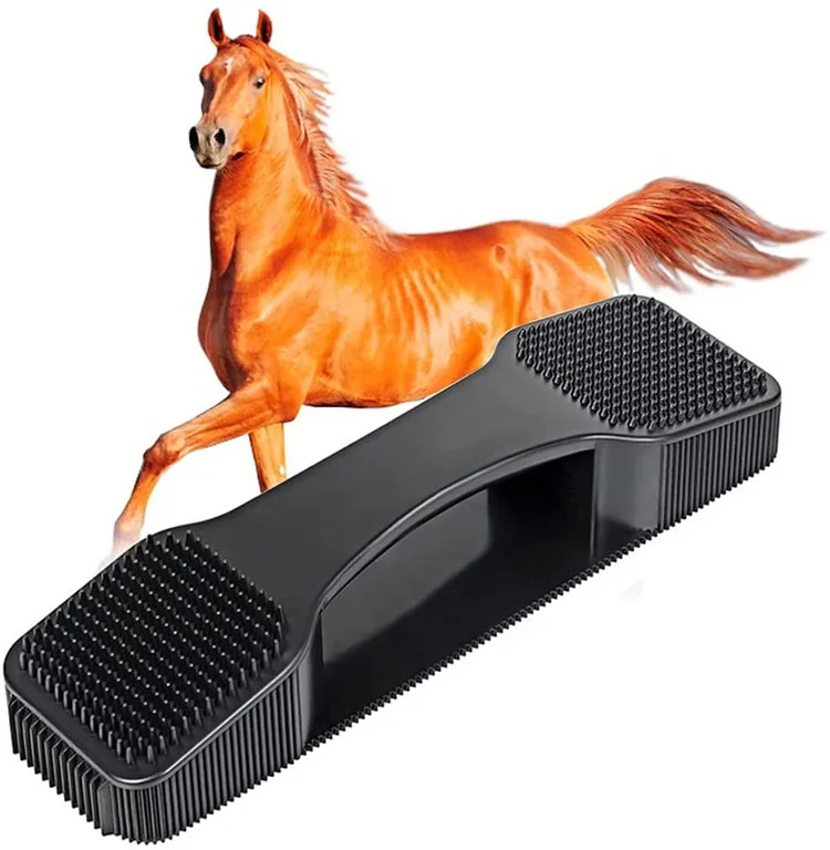 

Horse Brush Bath Massage Brush Horse Dog Pet Grooming Brush 6-in-1 Hair Removal Beauty Massage Shaving Horse Supplies
