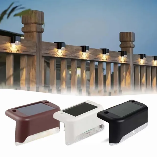 1-8Pack solaire pont lumières extérieur étanche solaire LED lumières jardin décor lumière du soleil pour escaliers garde-corps cour voie éclairage 1