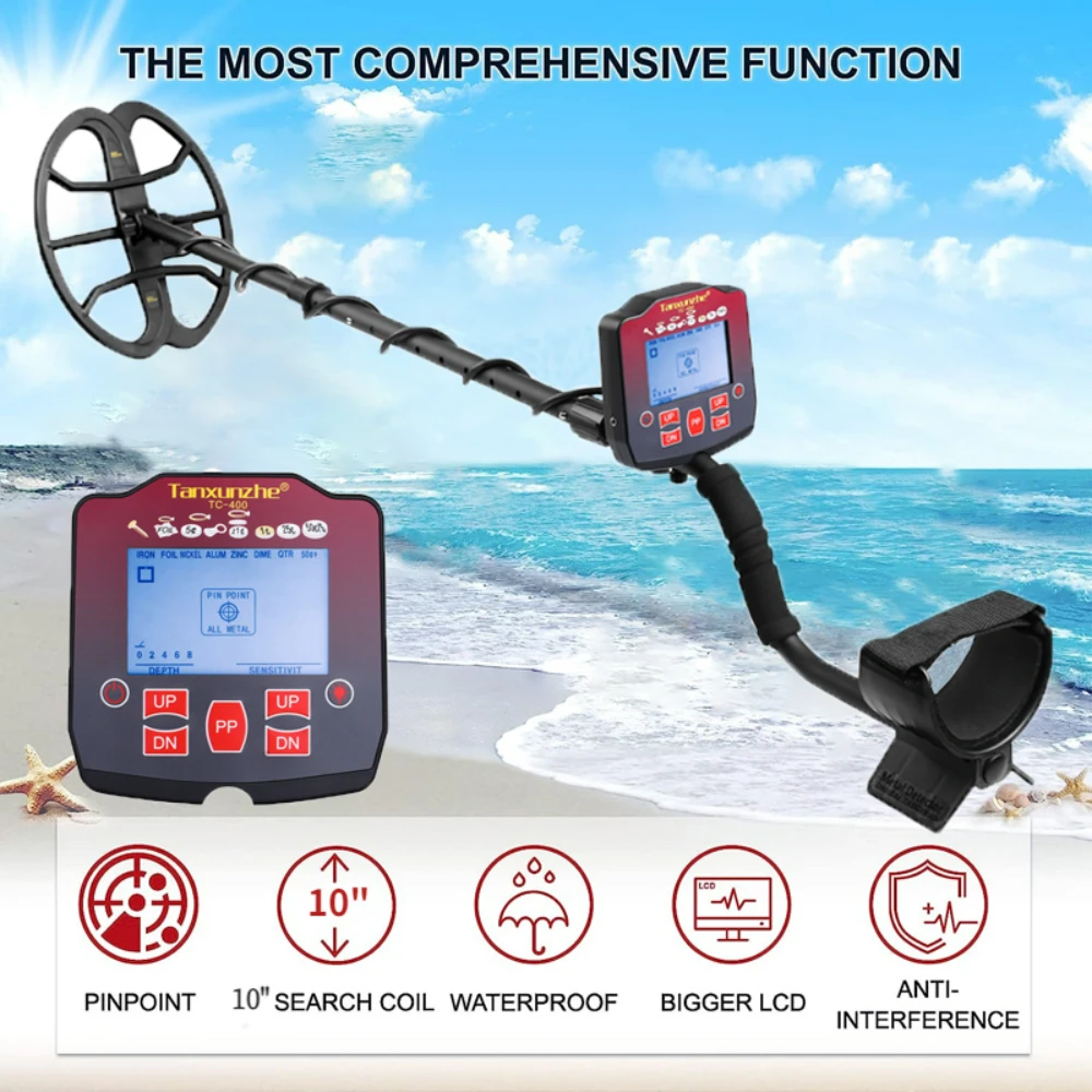 Professional Metal Detector for Treasure Search Pinpointing Underground Gold Circuit Wire Iron Waterproof Detector De Metales