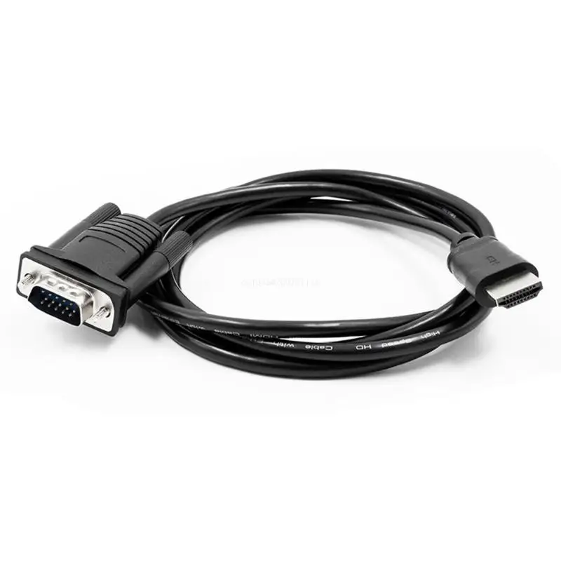 

1080P Digital To Analog Wire To VGA Converter Cable 1.5M Dropship