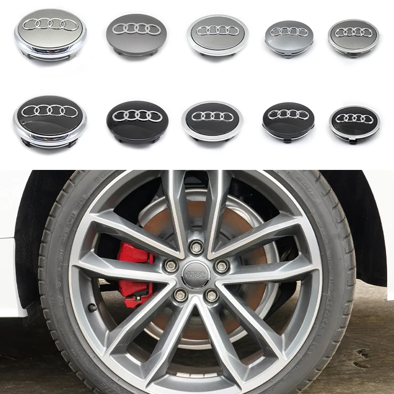 4pcs 60mm 61mm 69mm 68mm 77mm Car Styling Wheel Center Cap Hub Replaced Covers For Audi A1 A2 A3 A4 A5 A6 A7 S3 S6 Q5 Q3 Q5 RS7