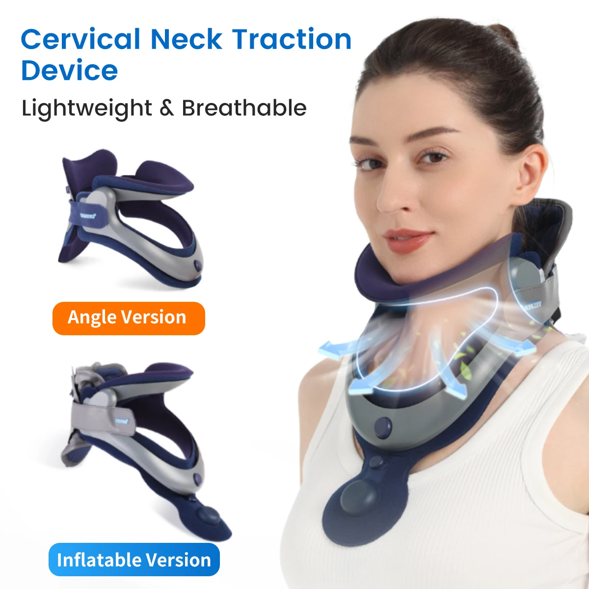 Neck Traction, Door Cervical Traction Device Portable Neck Extender Neck  Traction Device Hammock Neck Decompressor Pain Relief