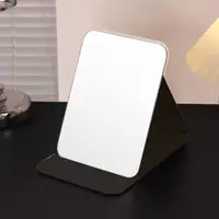 Miroir de maquillage pliable INS, miroir compact à rabat floral, miroir cosmétique sur pied pour dortoir étudiant 5